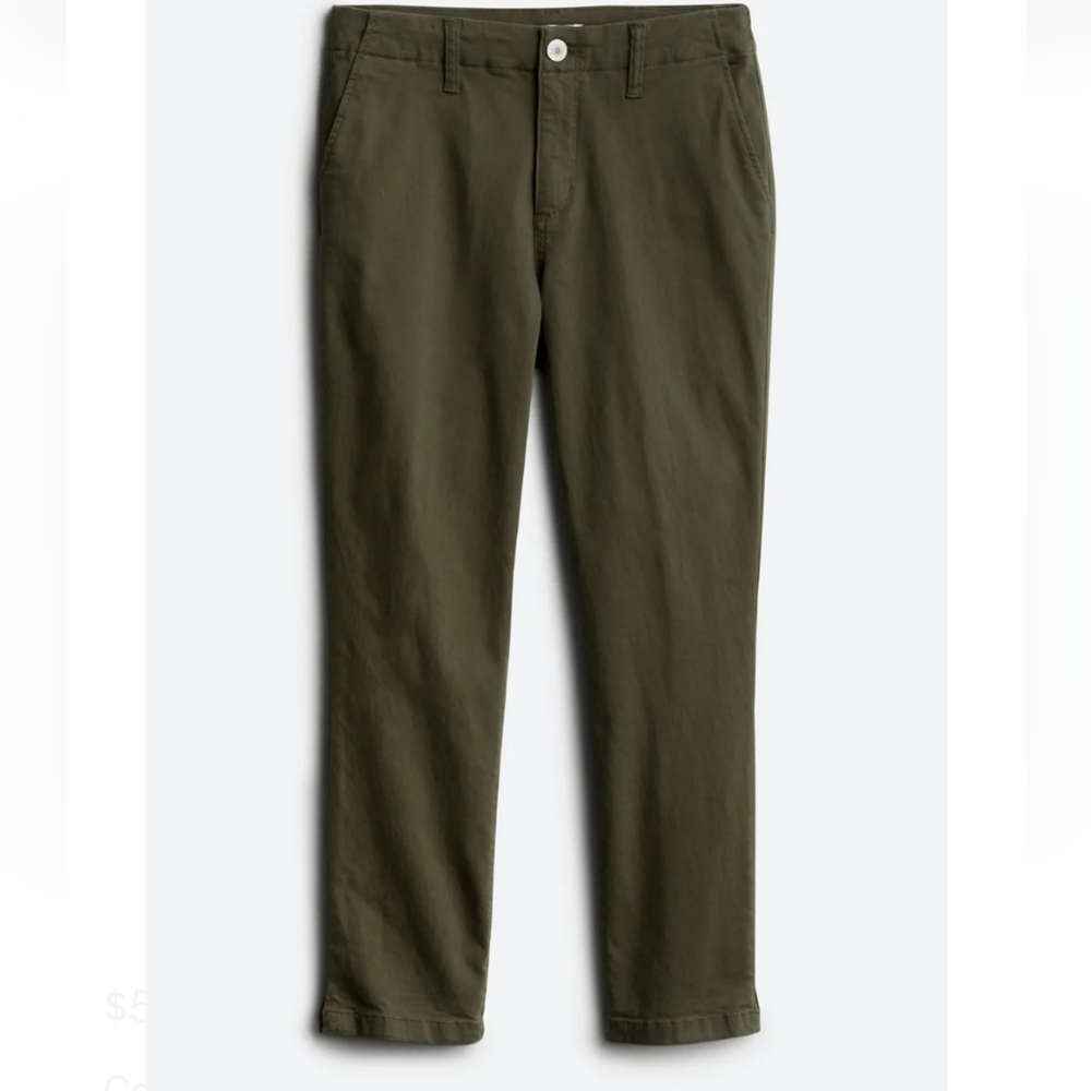 Studio Blue Gigi Mid-Rise Trouser, 6, Olive
